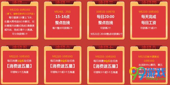 QQ飞车2016国庆五角星怎么得 国庆五角星产出途径一览