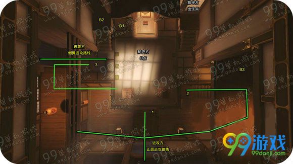 守望先锋花村地图打法占点位置分享