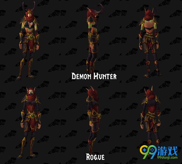 魔兽世界7.0恶魔猎手套装改动 恶魔猎手套装模型一览