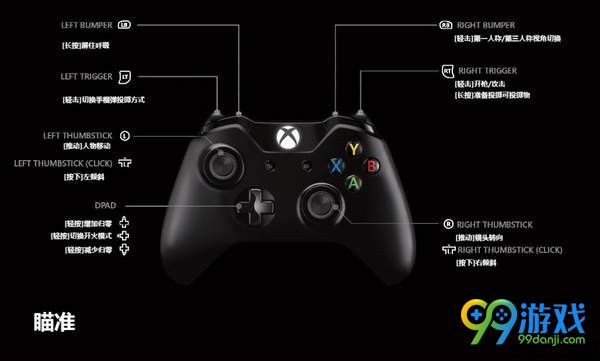 绝地求生Xbox One手柄怎么操作 绝地求生Xbox One手柄键位说明