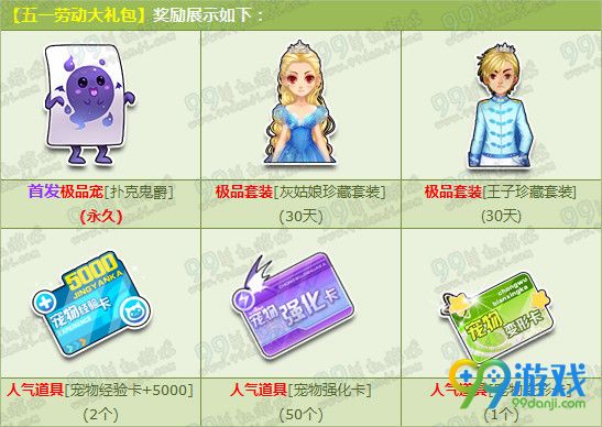 QQ飞车买五一劳动大礼包100%送永久扑克鬼爵活动详情