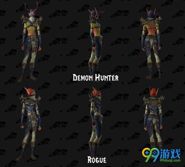 魔兽世界7.0恶魔猎手套装改动 恶魔猎手套装模型一览