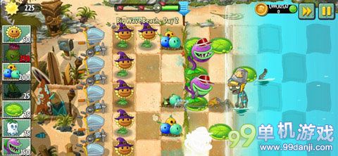 植物大战僵尸2海滩世界第2关过关图文攻略