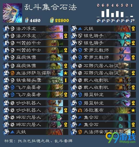 炉石传说2月9日乱斗模式托尔巴拉德之战再临卡组搭配