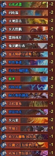 炉石传说控制萨满卡组全胜上传说卡组攻略 专克猎人