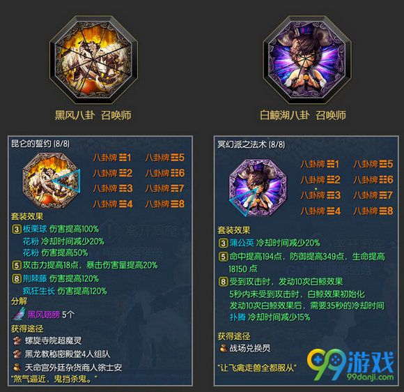 剑灵召唤师黑风八卦白鲸湖八卦属性一览