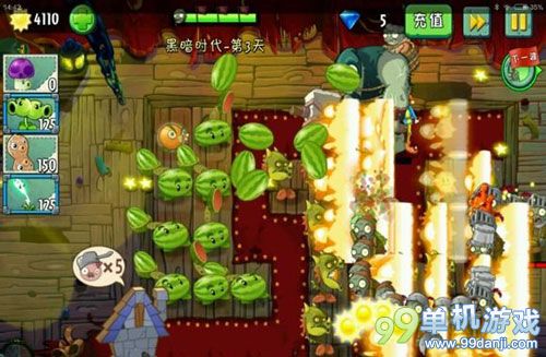 植物大战僵尸2黑暗时代剧院惊魂第3关无损通关攻略