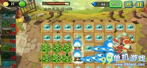 植物大战僵尸2一阶植物通关功夫世界第16关攻略