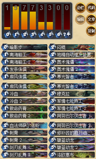 炉石传说强化前期站场的复古蓝鱼盗贼卡组分享