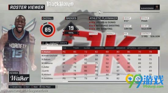 NBA2K17球员能力值介绍 全球员能力值图文详解