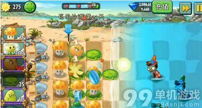 植物大战僵尸2中文版巨浪沙滩第21天过关心得攻略