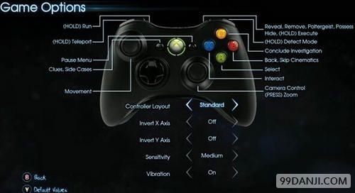 《谋杀：灵魂疑犯》X360手柄操作指南