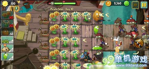 植物大战僵尸2海盗海域第10关图文攻略 