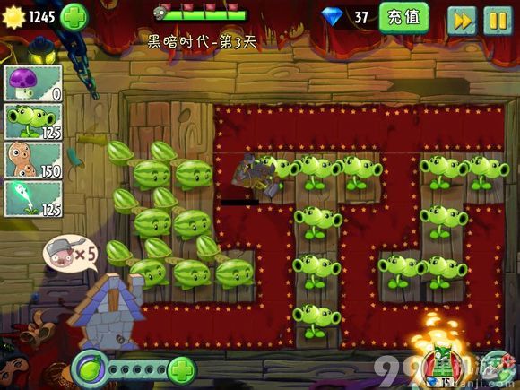 植物大战僵尸2无损过剧院惊魂第3天技巧攻略