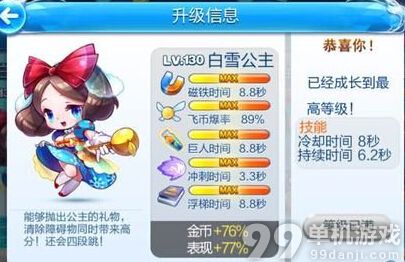 天天酷跑新角色白雪公主好用吗？白雪公主属性点评攻略