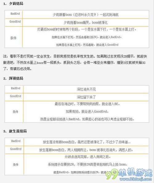 零濡鸦之巫女不同结局与达成条件全介绍