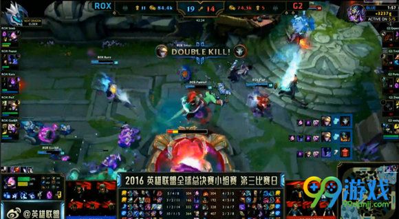 lol2016全球总决赛10月2日ROX vs G2比赛文字战报