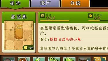 植物大战僵尸2坚果与高坚果属性特点介绍