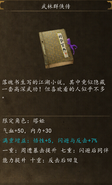侠客风云传前传武林群侠传怎么得 武林群侠传武功在哪学