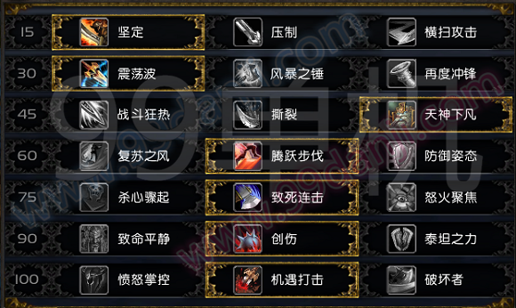 魔兽世界7.0前夕ZS战士专精天赋加点推荐分享