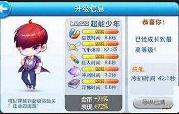天天酷跑猫小妖和超能少年满级属性对比分析