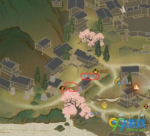 逆水寒月是故乡明送礼npc在哪 朱大娘/唐大铸/翠心/卢隐位置