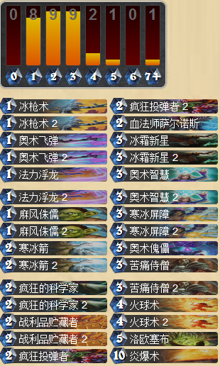 炉石传说中欧对抗赛卡组分享 小鱼鱼大仙人的节奏法师