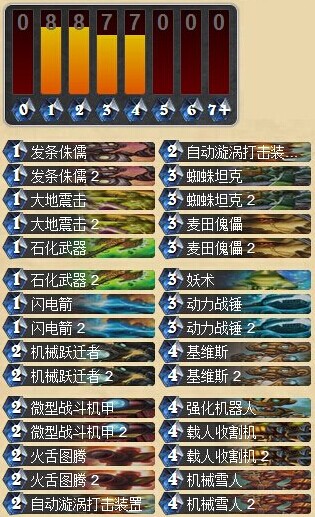 炉石传说地精大战侏儒环境下的机械流萨满卡组