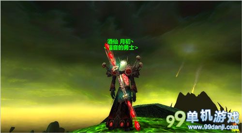 魔兽世界6.0血精灵男术士暗红色系布甲幻化效果图