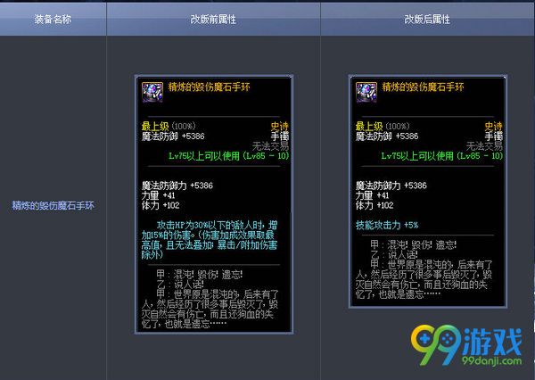 DNF11月17日史诗首饰属性改版前后对比详解