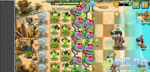 植物大战僵尸2海滩世界第3关图文过关攻略