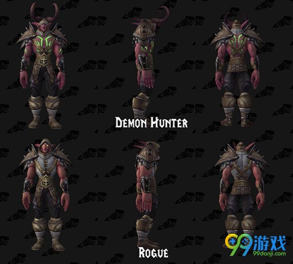 魔兽世界7.0恶魔猎手套装改动 恶魔猎手套装模型一览