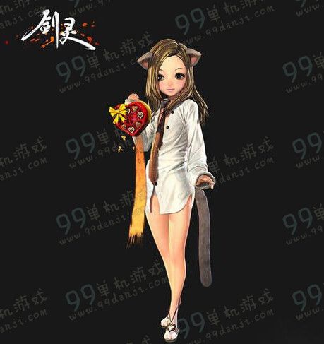 剑灵2016情人节时装外观展示 风吹PP凉没裤子系列