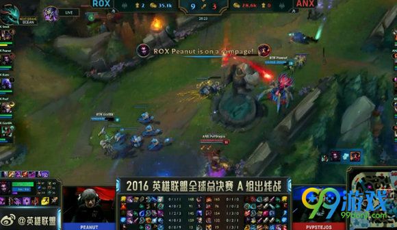 lol2016全球总决赛10月7日ROX vs ANX文字战报 1:0