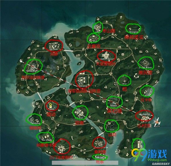 绝地求生4x4地图哪里资源多 绝地求生4x4地图资源分布攻略