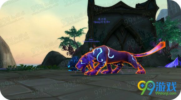 魔兽世界7.0新猎人稀有宠物魔刃豹抓捕地点外观展示