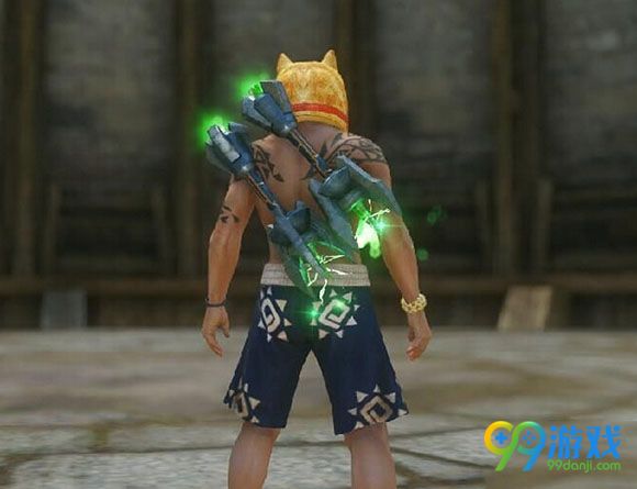 怪物猎人ol龙光魔晶双刀S级武器时装外观展示
