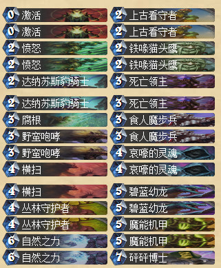 炉石传说美服天梯传说哀嚎德卡组分享