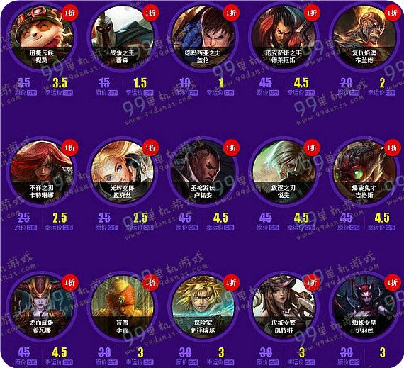 LOL2016年4月幸运召唤师活动地址 全场1折英雄皮肤