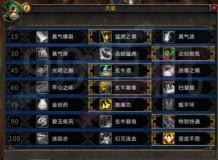 魔兽世界7.0前夕武僧天赋加点(图)分享攻略