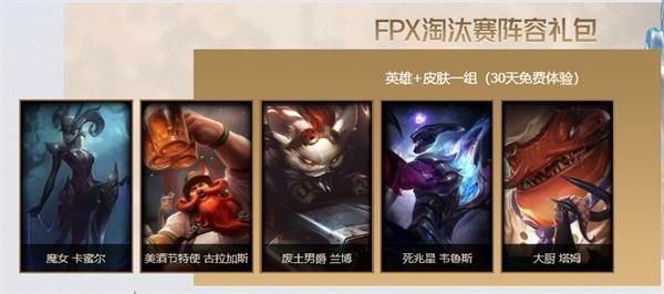 lolFPX冠军阵容礼包