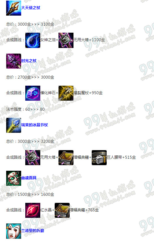 LOLS6季前赛AP装备改动说明 LOLS6季前赛AP出装选择攻略