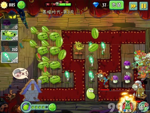 植物大战僵尸2无损过剧院惊魂第3天技巧攻略