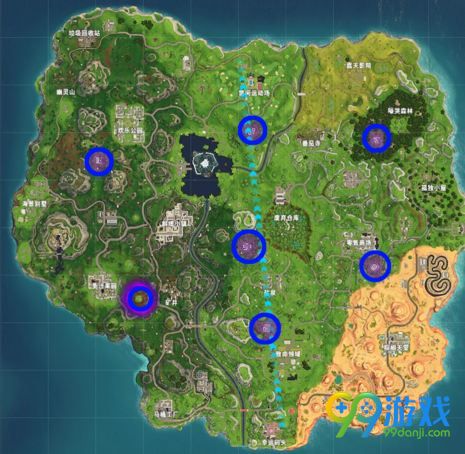 堡垒之夜所有毁坏的地区在哪 第6赛季第2周任务毁坏的地区