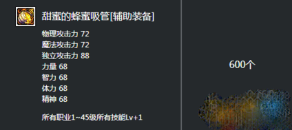 DNF甜蜜的蜂蜜吸管属性怎么样 DNF甜蜜的蜂蜜吸管怎么获得