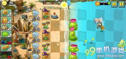 植物大战僵尸2海滩世界第11关图文过关攻略