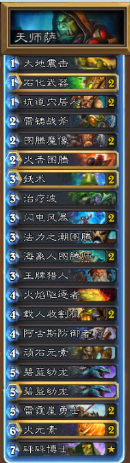 炉石传说国服天梯传说天师萨卡组分享