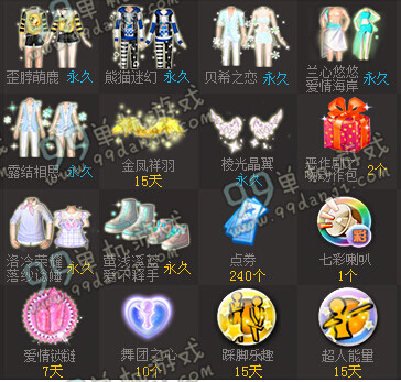 QQ炫舞2015年11月天使乐园活动地址与抽奖物品一览