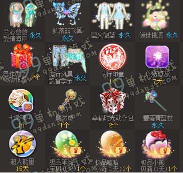 QQ炫舞2015年11月天使乐园活动地址与抽奖物品一览