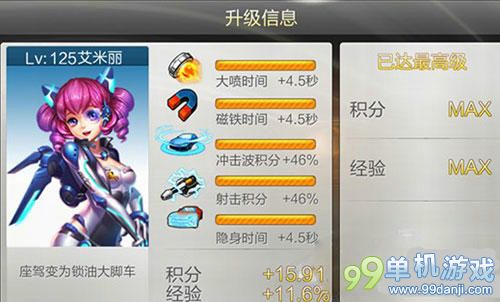 天天飞车新车手艾米丽属性技能介绍